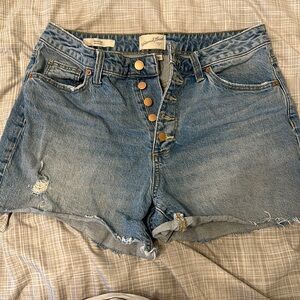Button Fly Jean Shorts - size 8/29R